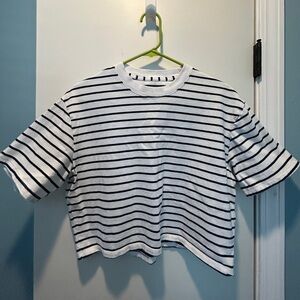 Abercrombie Striped Cropped Tee